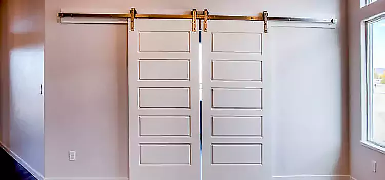 Glass Barn Door with Installation Hardware Kit Bridgeport