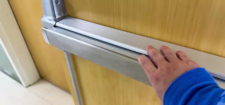 Installing a Push Bar on a Door Bridgeport